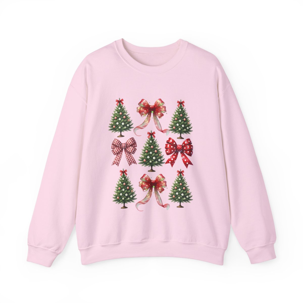 Christmas Trees & Coquette Bows Sweatshirt