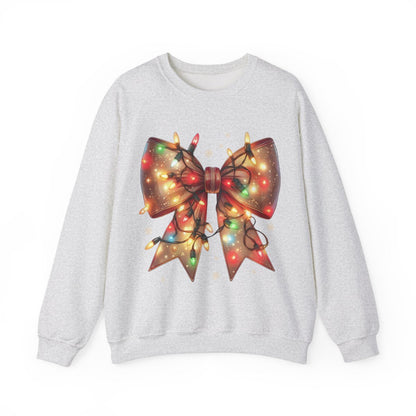 Christmas Coquette Bow with Lights