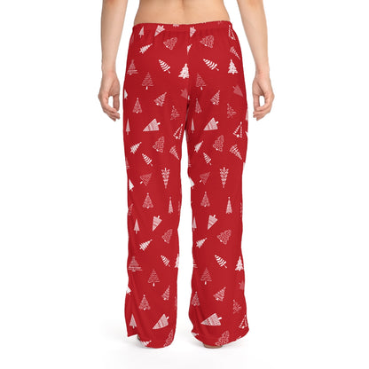 Christmas Tree Pajama Pants - Red